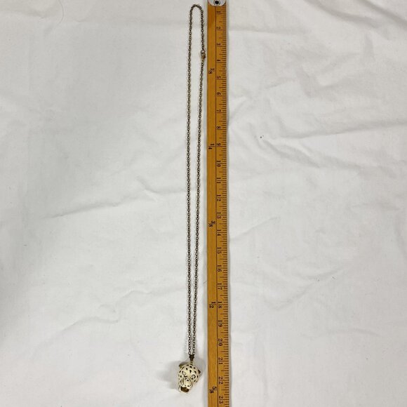 Long Necklace Leopard Head Jungle Cat Cheetah Panther - Picture 8 of 8